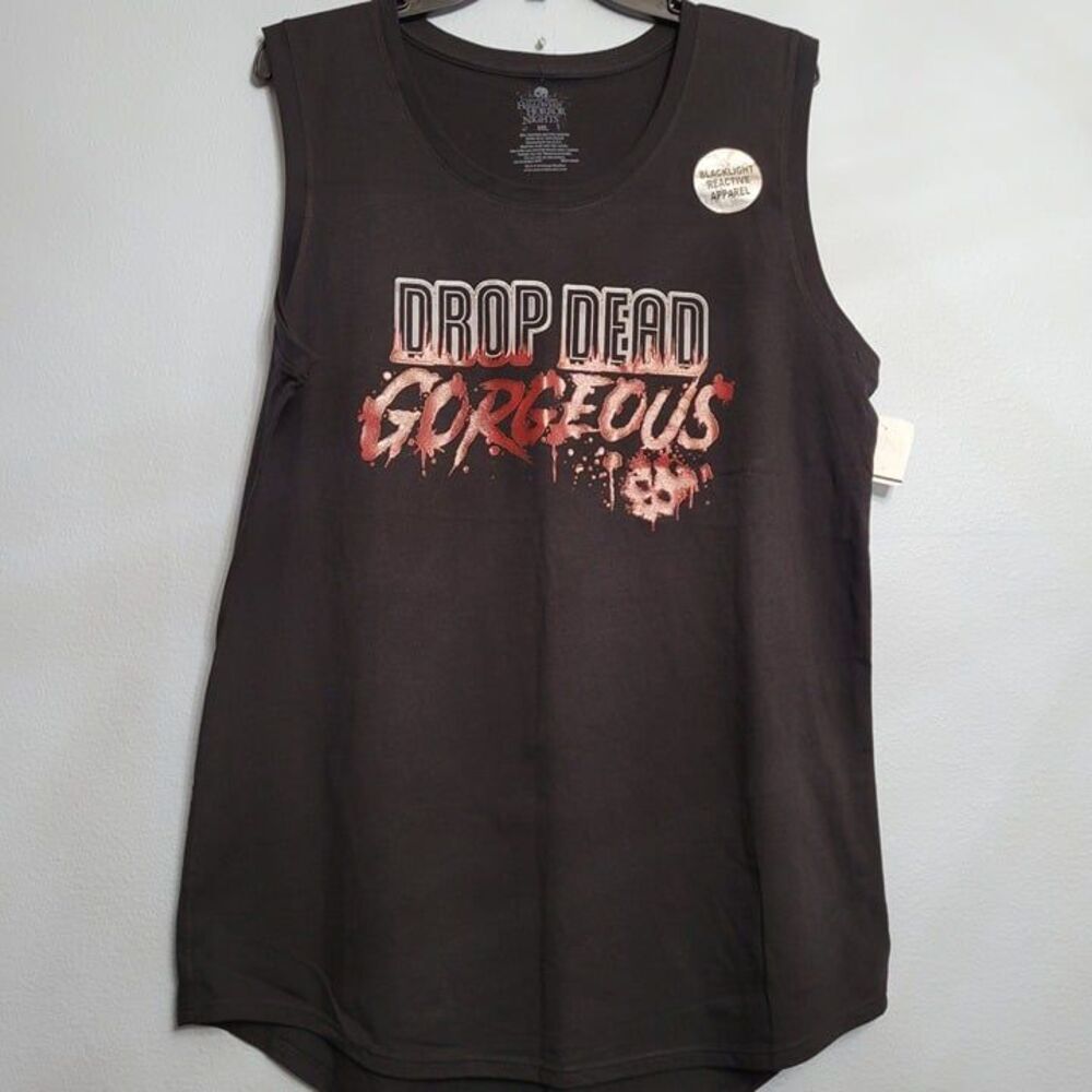 NWT Halloween Horror Nights 2021 Drop Dead Gorgeous Tank Top Shirt Women's 3XL